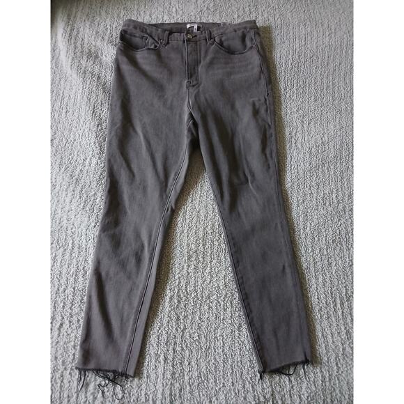 Good American Good Waist High Rise Skinny Jeans Gray Women’s Plus Size 18 - Picture 3 of 8